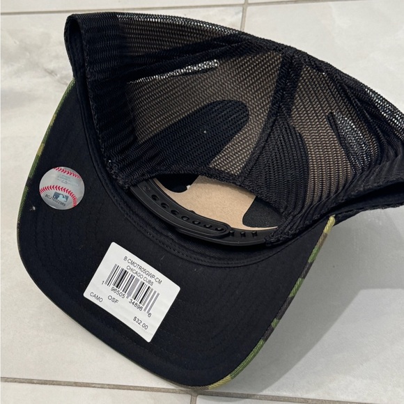 🔥 47 Brand Chicago Cubs Camo Print Adjustable SnapBack Trucker Baseball Cap Hat - Picture 4 of 4